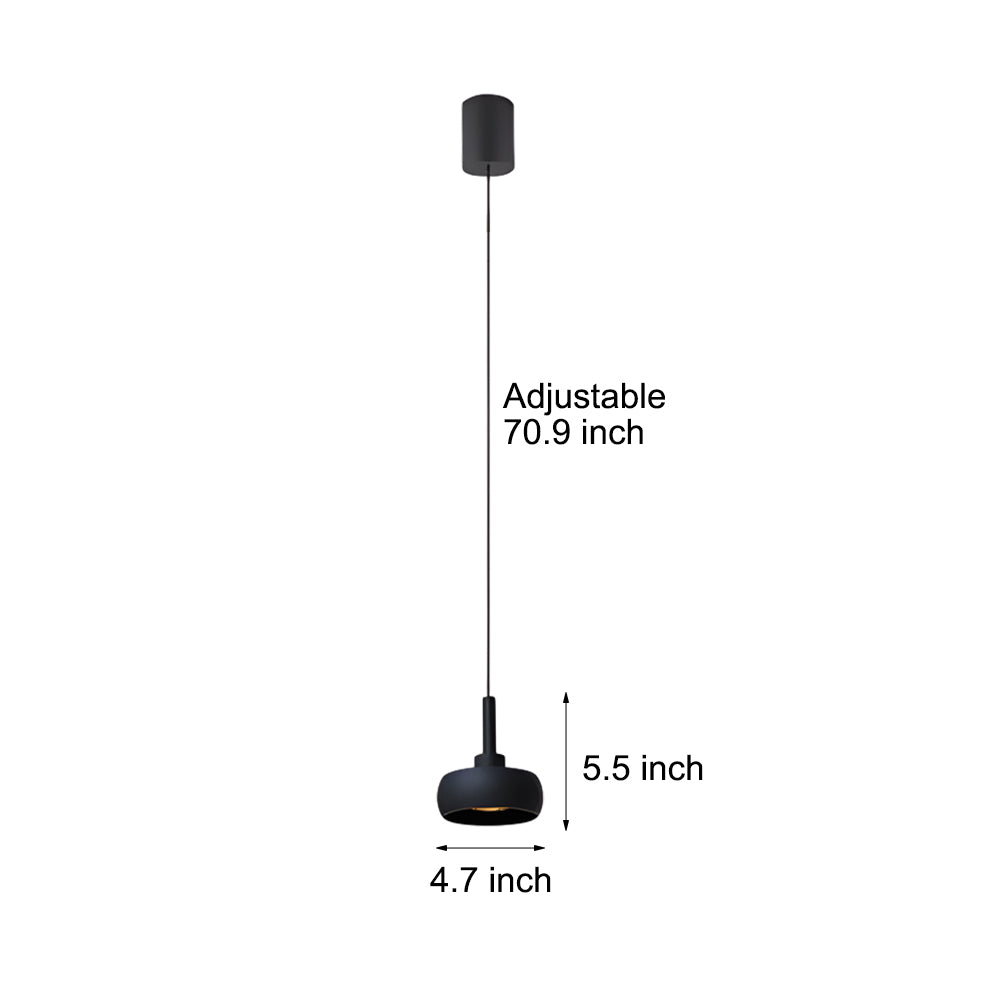 Dia 4 1 Light Cob 7W Spotlight Adjustable Wire Pendant Lights