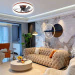 Scandinavian Flush Mount Ceiling Fans With Led Lights