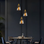 Smoke Gray Industrial Pendant Lamp Ha077613