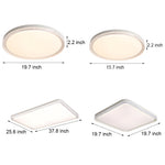 White Acrylic Led Flush Ceiling Lighting