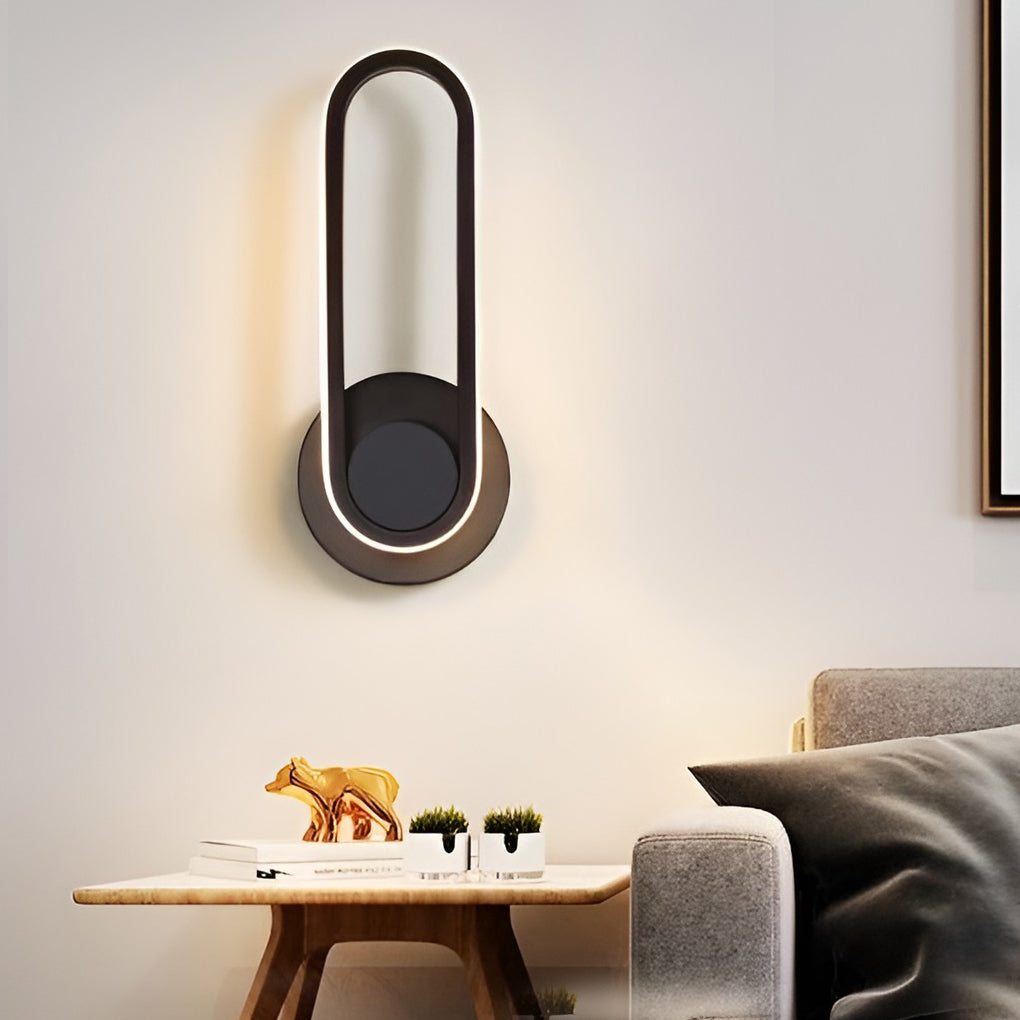 Rotatable Rounded Rectangular Led Nordic Wall Lamp