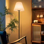 Modern Intelligent Led Metal And Shaded Floor Lamp