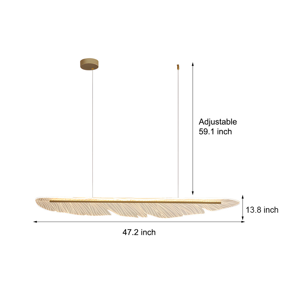 Acrylic Leaf Led Modern Chandelier Li002712