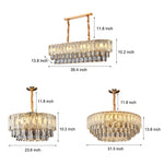 Round Crystal Postmodern Chandelier Light Ha092896