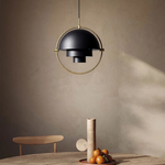 Creative Metal Ring Multi Layer Pendant Light