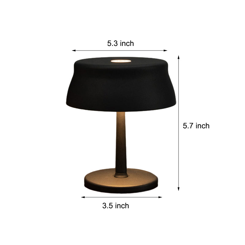 Aluminum Touch Control Table Lamp With Battery Operated Led