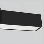 4 Pcs Modern Seamless Y Shaped Linear Led Office Pendant Lights