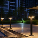 Modern 4-Light Square LED Outdoor Path Lights – Waterproof Landscape Lighting