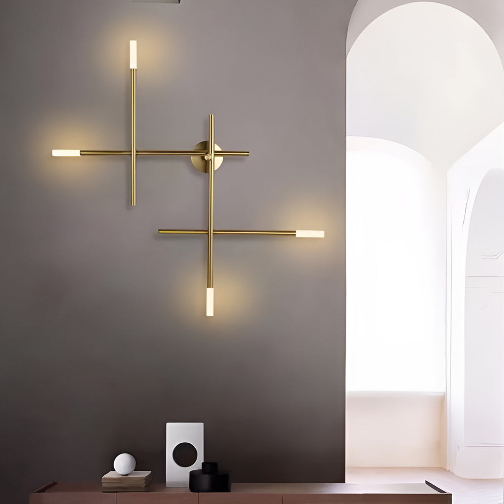 Modern LED Wall Sconce with Artistic Iron and Acrylic Design