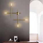 Modern LED Wall Sconce with Artistic Iron and Acrylic Design