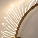 Leaves Feathers Led Wall Lamp Ha084517