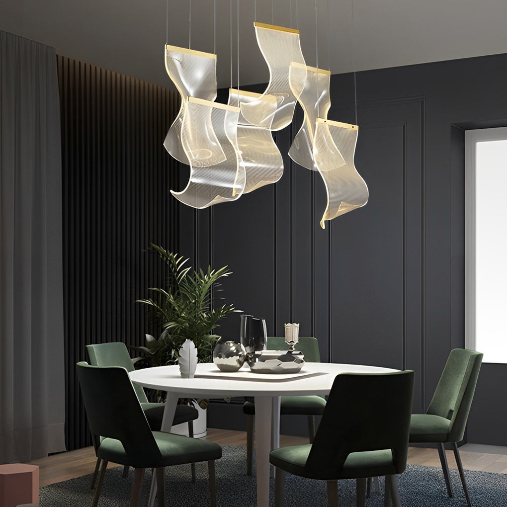 Irregular Curl Led Nordic Chandelier Ha084765