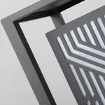 Retro Cuboid LED Pathway Lantern in Gray Stainless Steel for Modern Courtyards