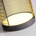 19 Inch Led Open Mesh Outdoor Floor Lamp With Table