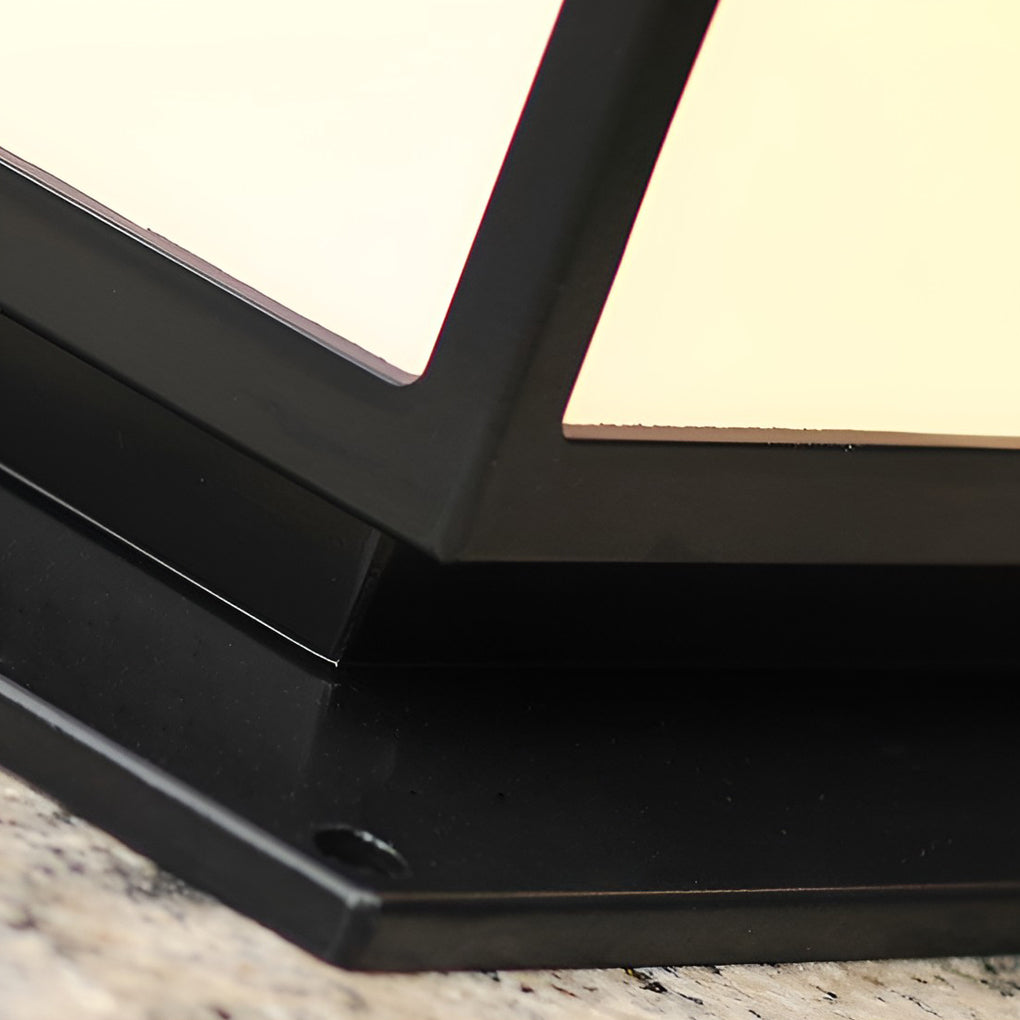 Square Solar Post Cap Light with Three-Step Dimming for Modern Outdoor Spaces