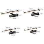 Adjustable Led Bathroom Vanity Light Crystal Acrylic Dimmable