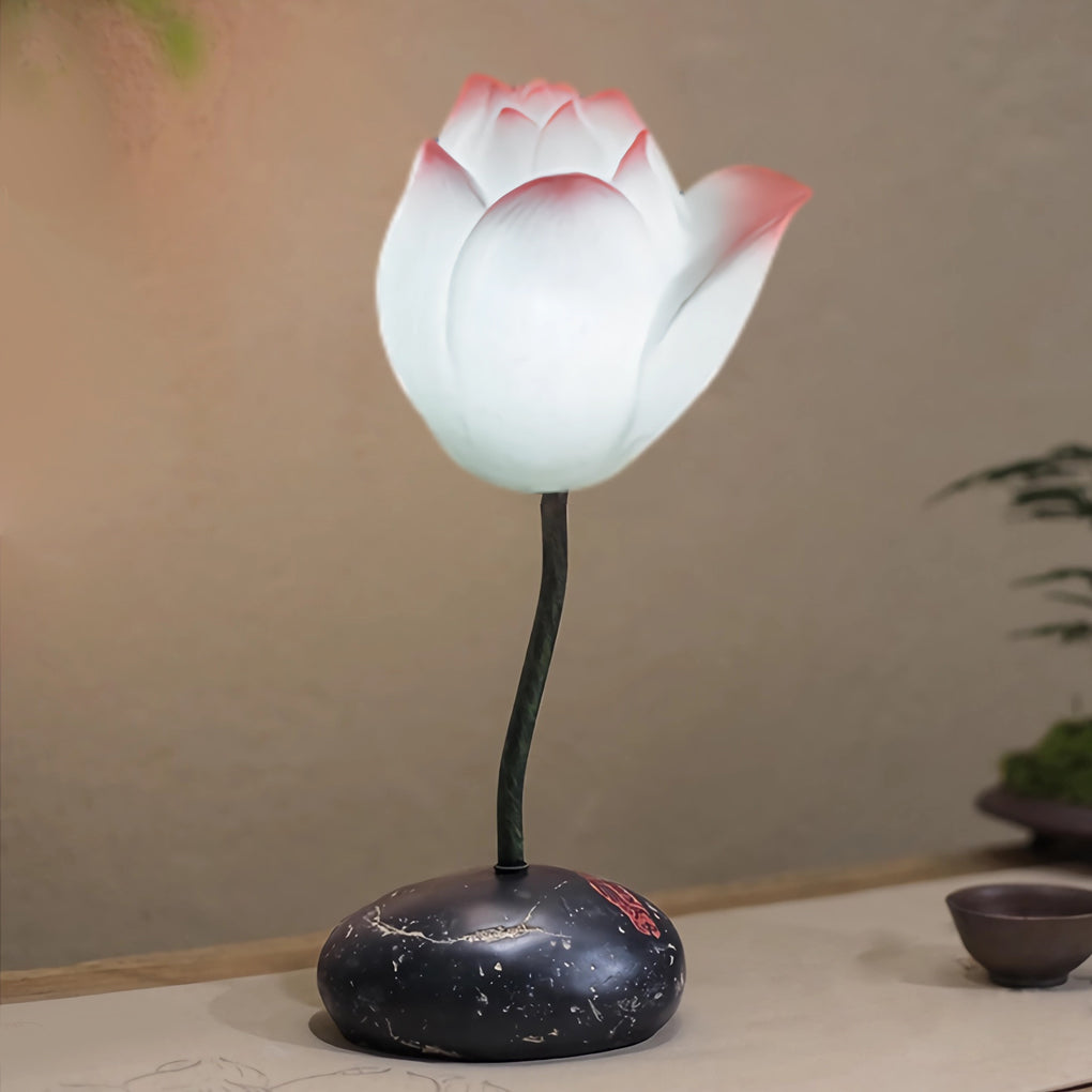 Short Fancy Lotus Aesthestics Led Flower Floor Lamp