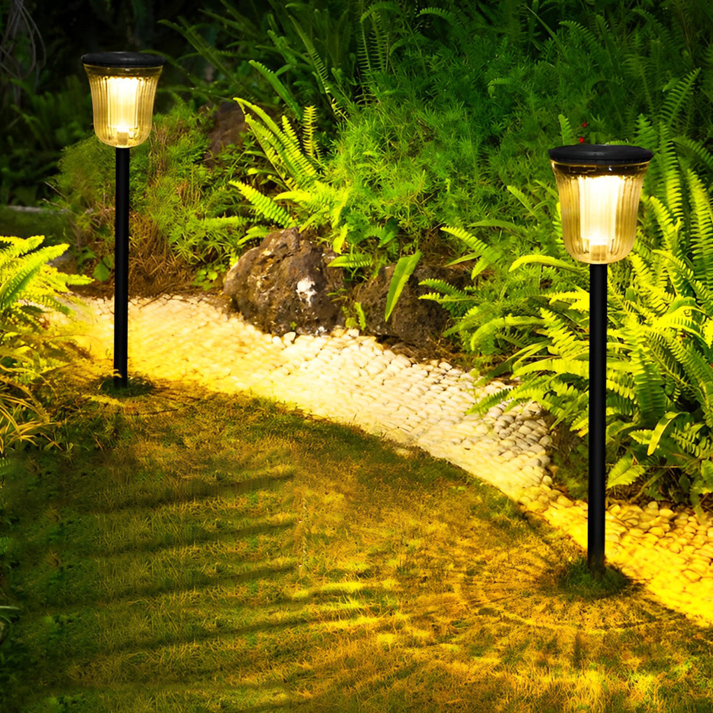 Solar-Powered Motion Sensor Lawn Lights, Set of Two – Modern Landscape Lighting