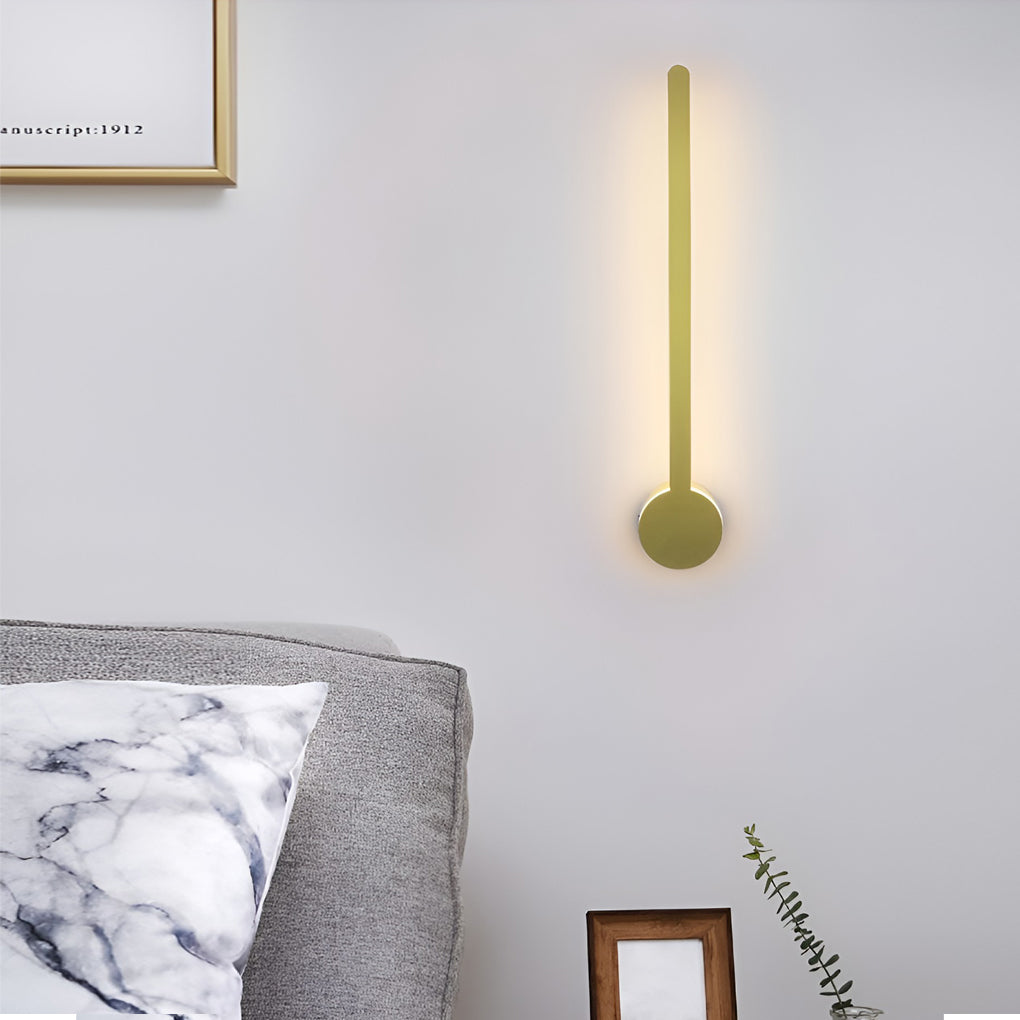 Modern LED Bar Wall Sconce in Black, Gold, or White