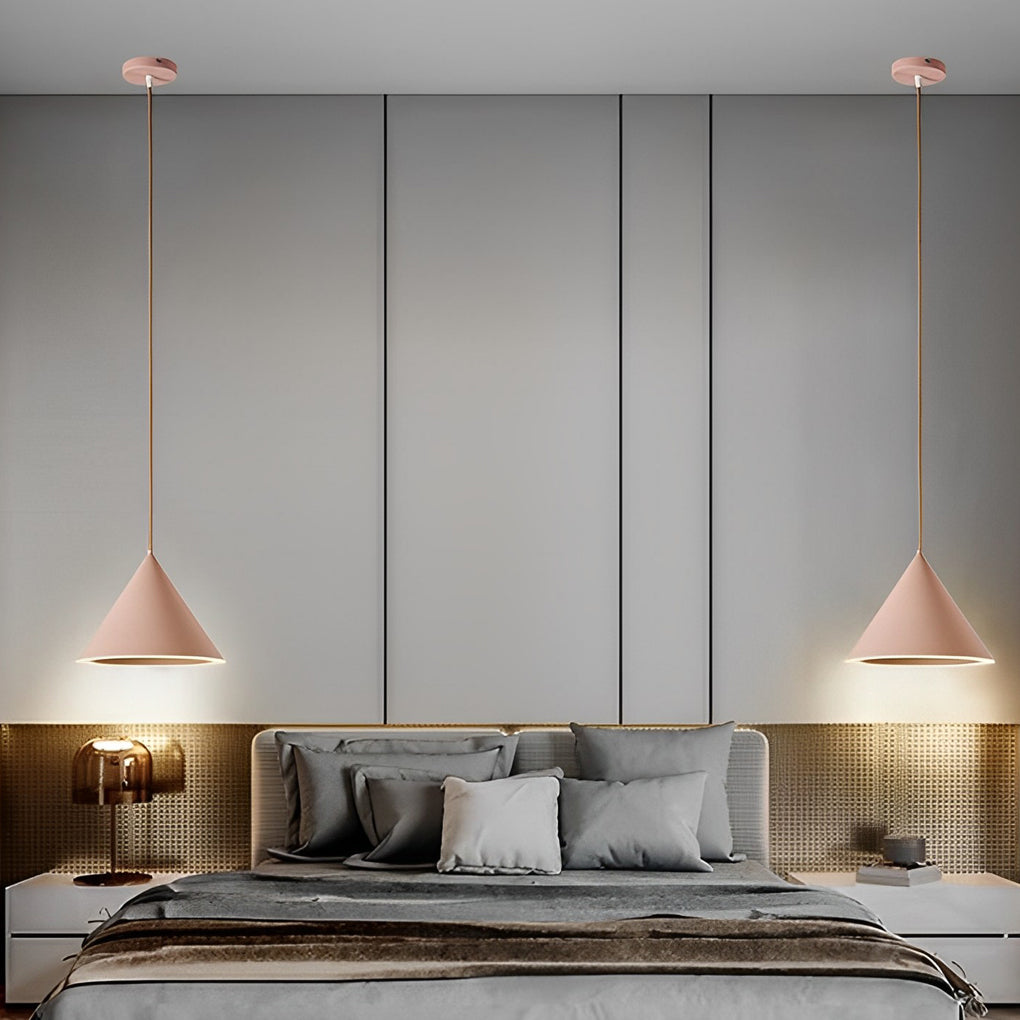 Conical Led Macaron Color Nordic Pendant Light Li002188