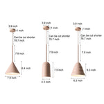 1 Light Resin Pink Figura Arc Pendant Lamp