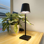 Top Hat Aluminum Rechargeable Portable Touch Control Table Lamp