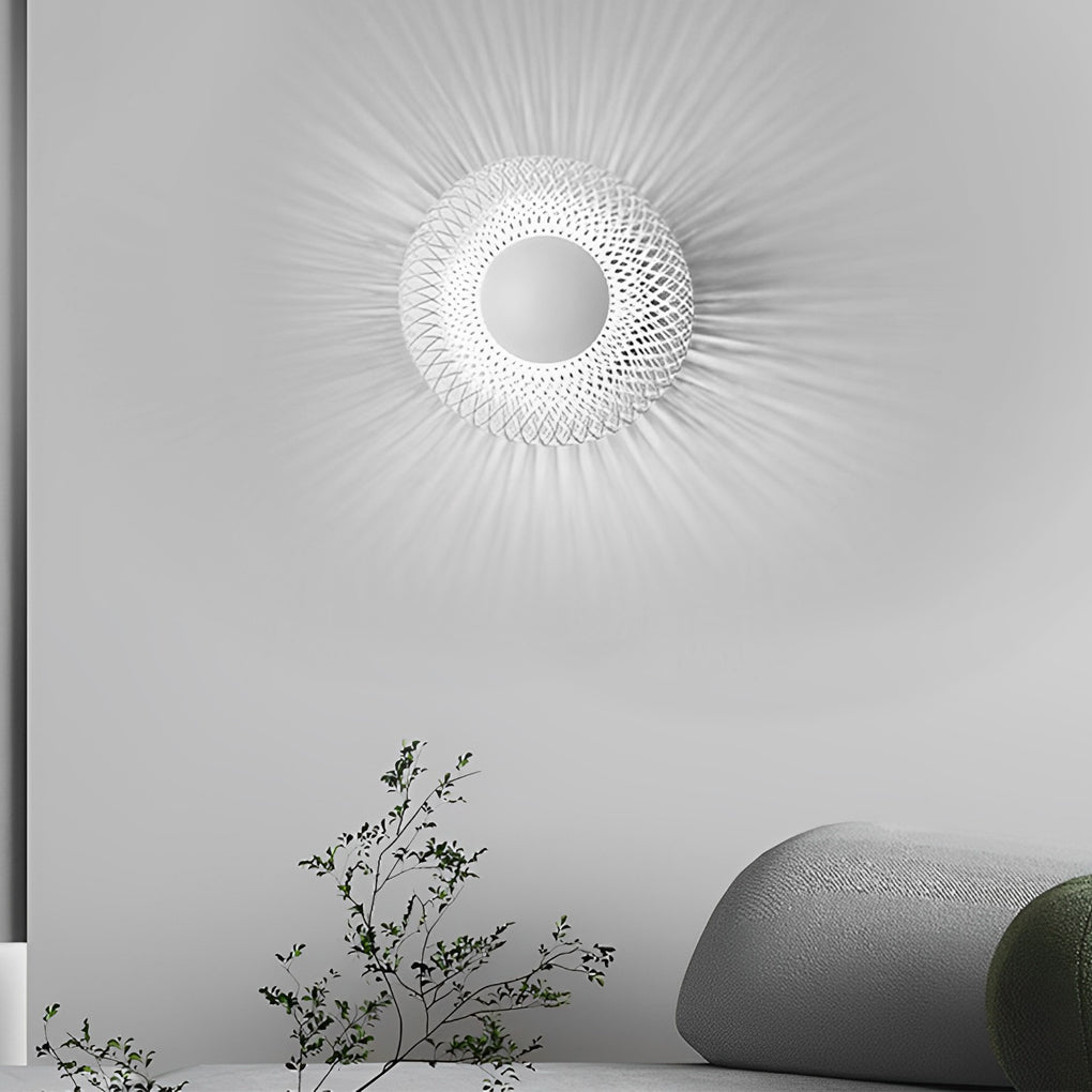 Circular Nest Grid Wall Sconce Ha078264