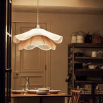 Vintage Straw Hat Petal Chandelier