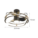 23 6 Low Profile Ceiling Fan With Dimmable Light And Remote