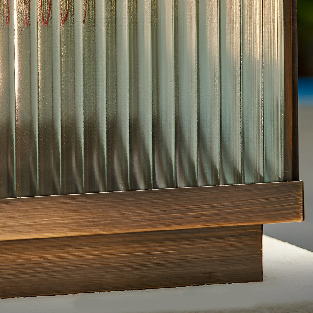 Square Modern Solar Fence Post Light Ha091706
