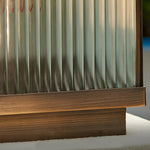 Square Modern Solar Fence Post Light Ha091706