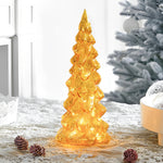 Tower Glass Table Lamp with LED Warm Glow for Modern Interiors