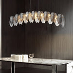 Feathers Glass Modern Chandelier Li002508