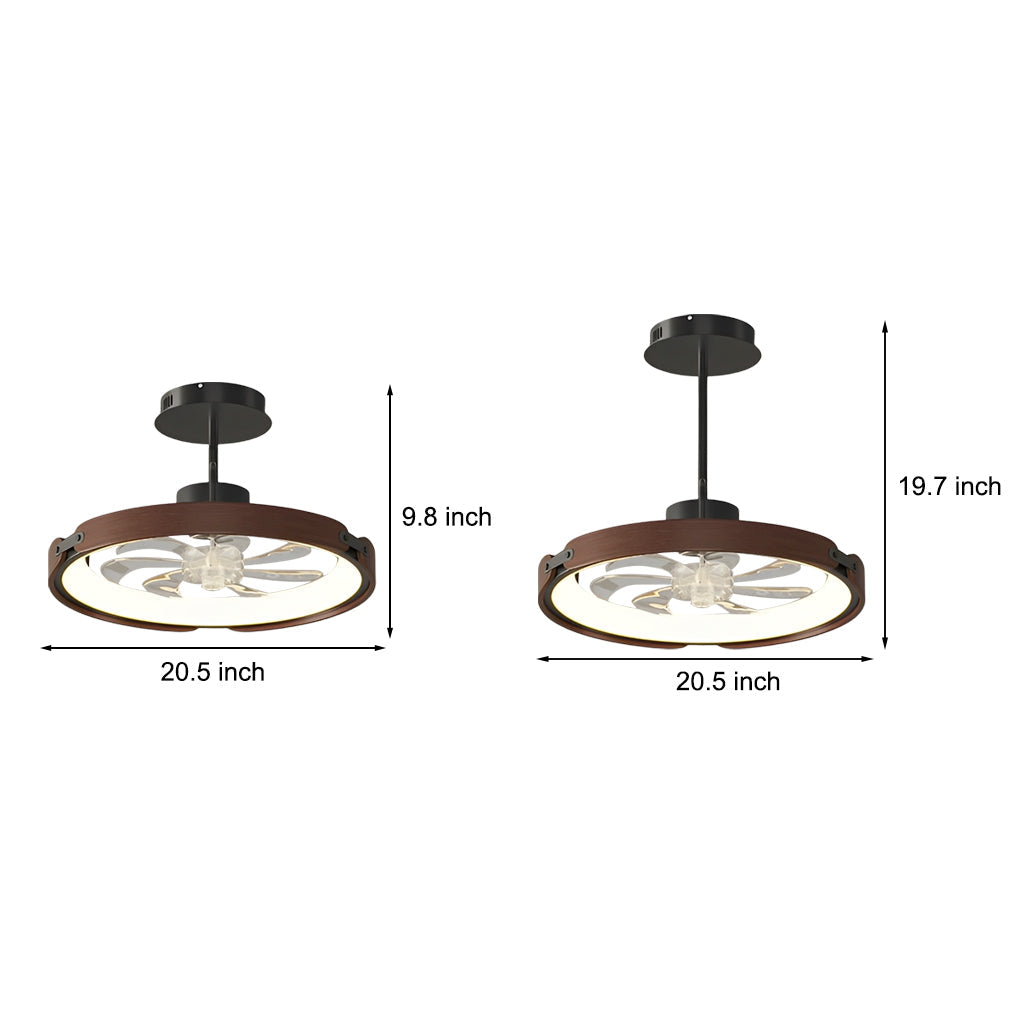 Round Led Bladeless Ceiling Fan Li002497