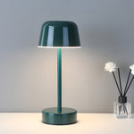 Tunable Metal Finish Table Lamp In Hat Style