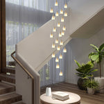 Crystal Shade Staircase Chandelier Ha095068