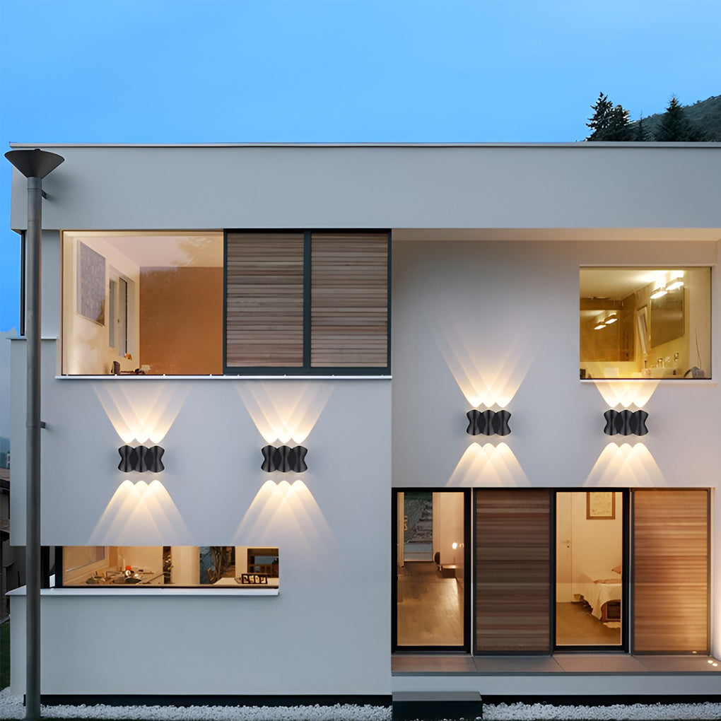 Led Up And Down Lights Waterproof Modern Outdoor Wall Lamp