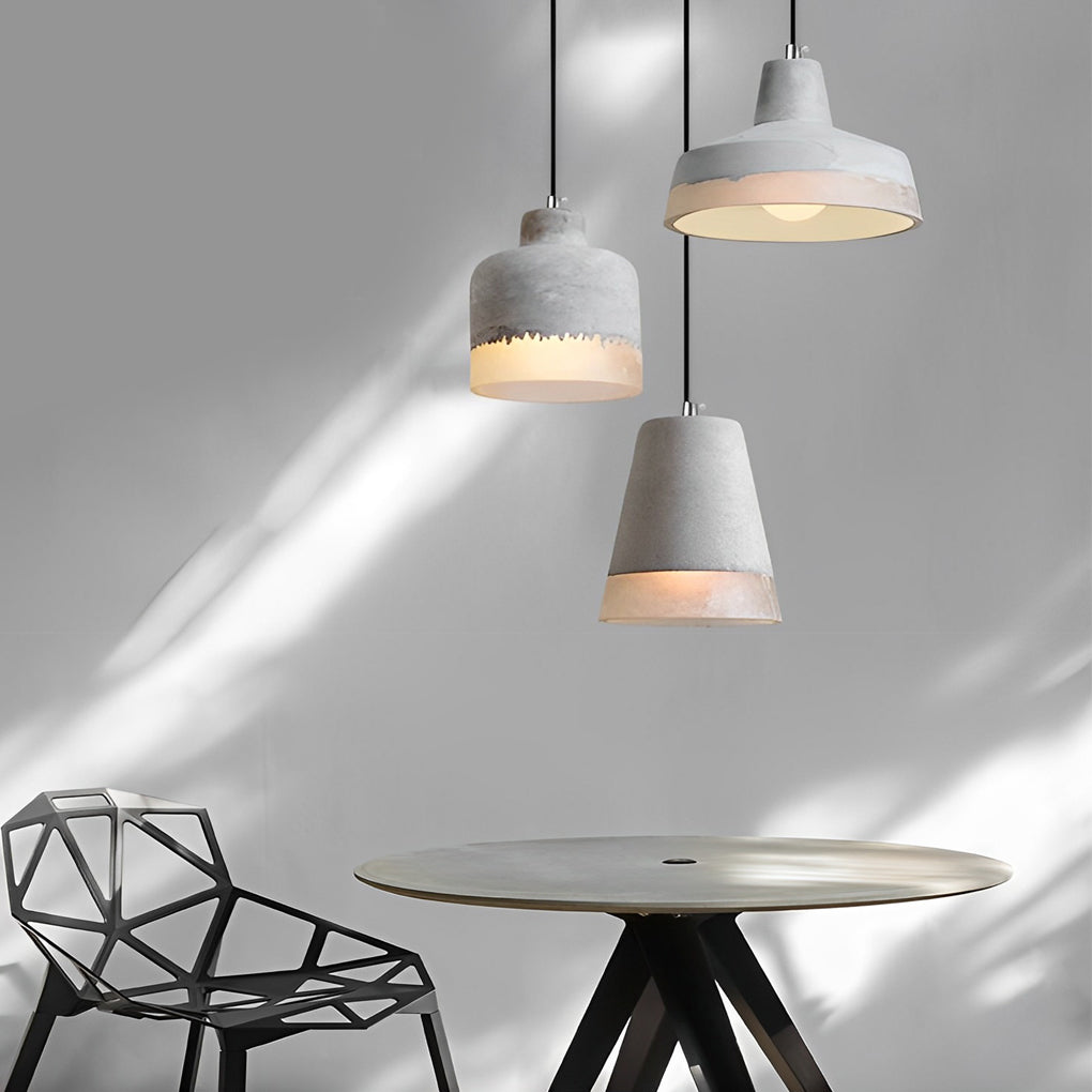 Round Cement Pendant Light Li002290