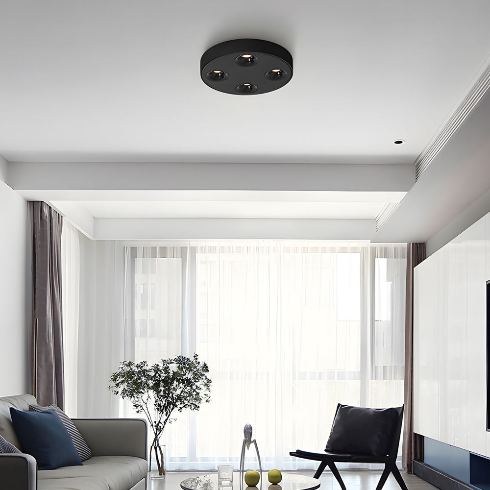 9 1 Inch Peg 4 Light Led Flush Mount Ceiling Light For Bathroom