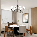 Aurelia Glass Globe Chandelier — Modern French Minimalist Pendant Light