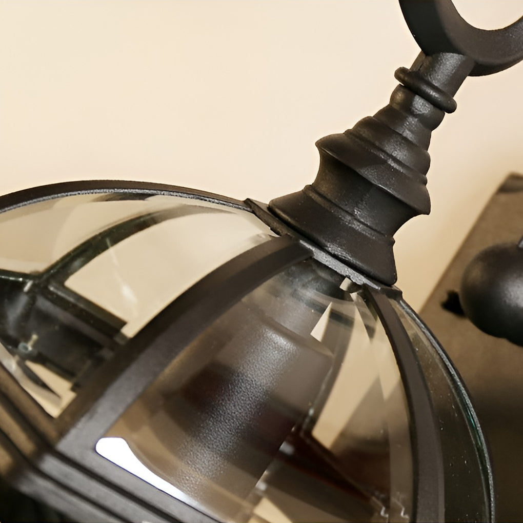 Double Layer Waterproof Glass E27 Vintage Wall Sconce Lighting Wall Lamp