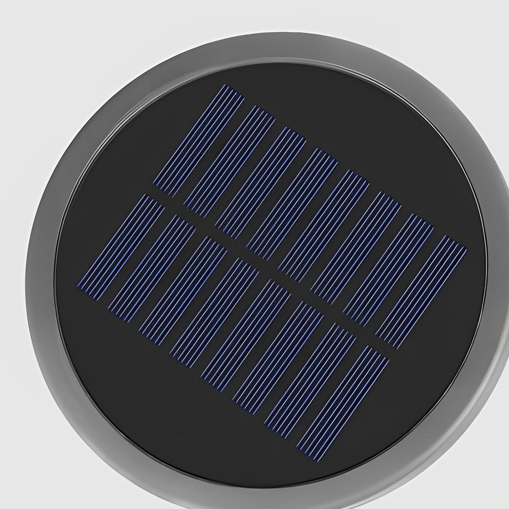 Aurelia Half-Sphere Solar LED Lawn Light in Matte Black