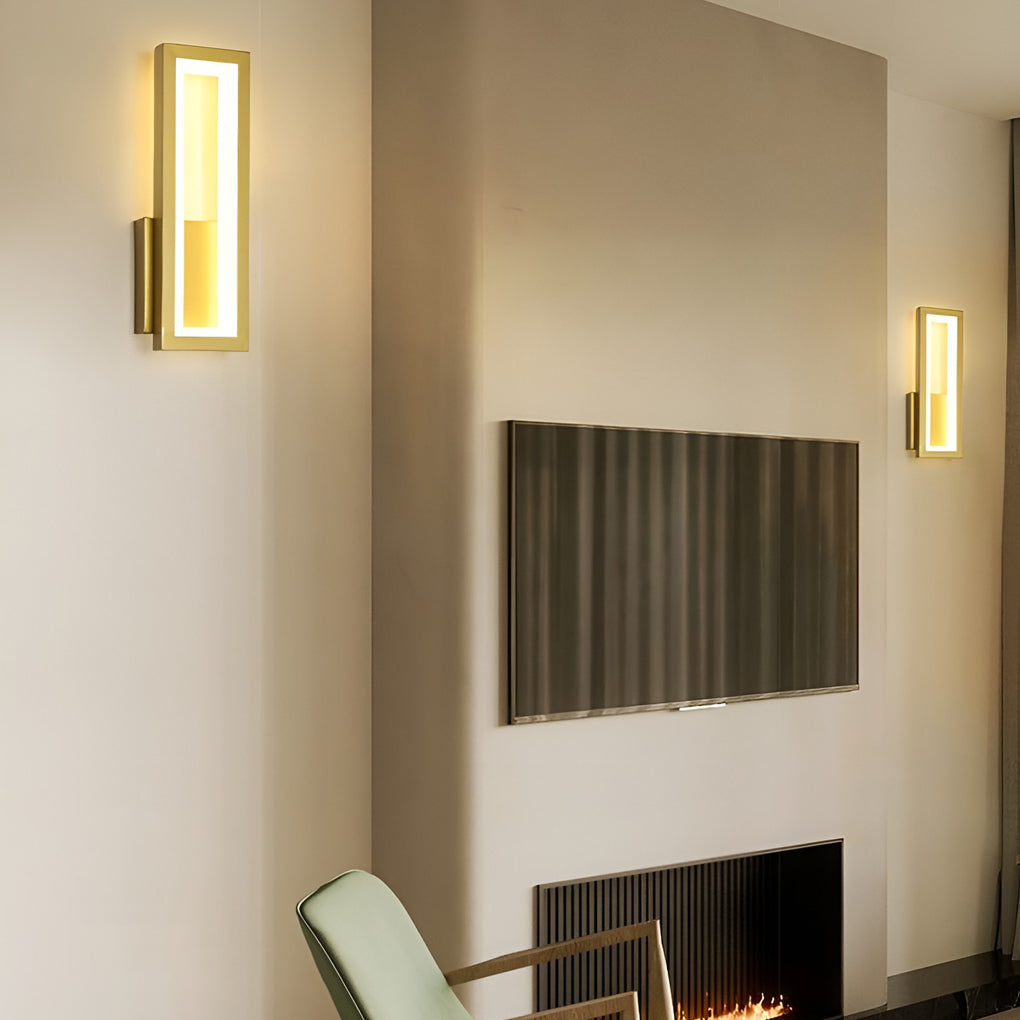 Modern Rectangular LED Wall Sconce for Contemporary Interiors