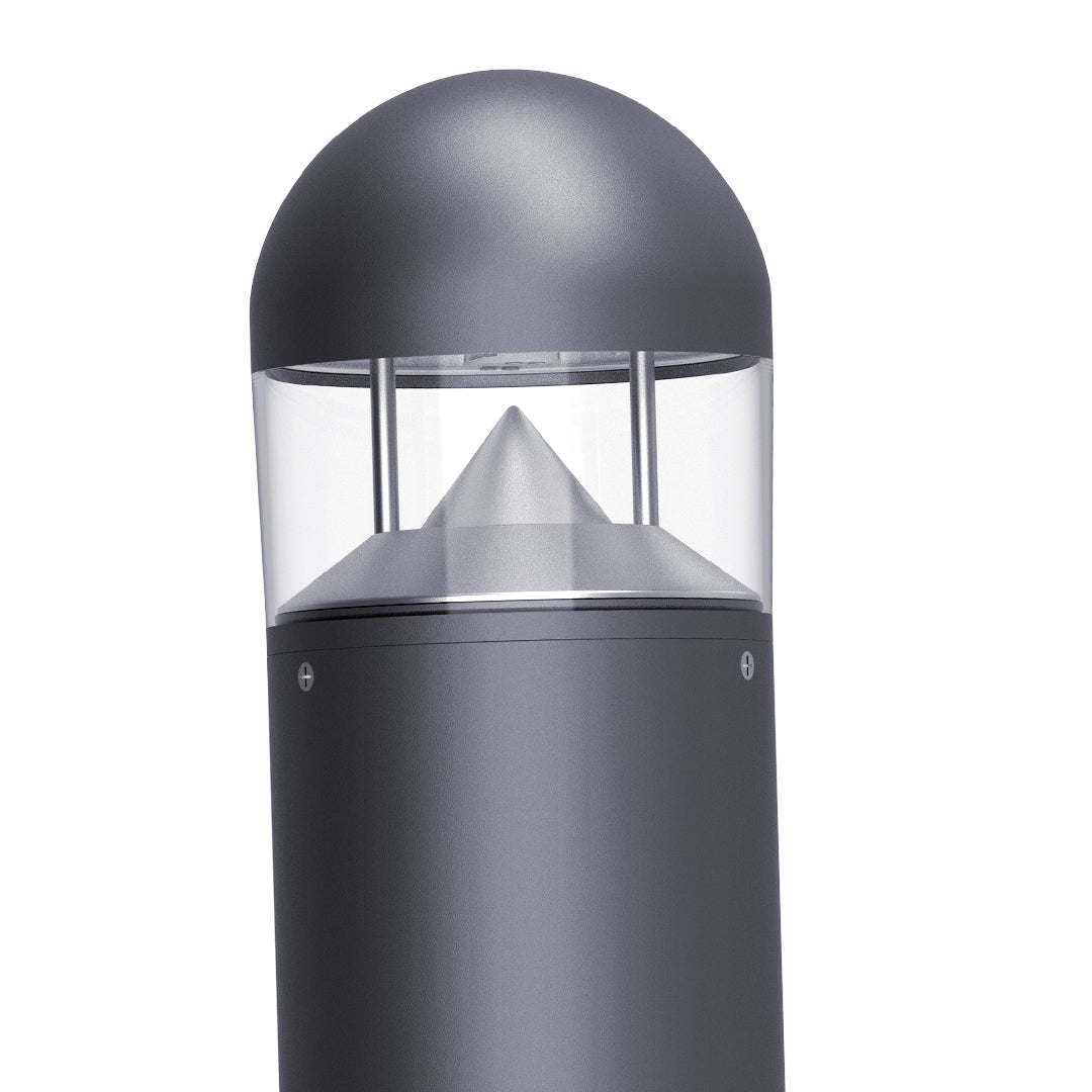 Modern LED Bollard Pathway Light – Black Aluminum Garden Pole