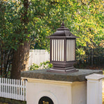Lumière Pillar Lantern — Weatherproof Outdoor Post Light with Adjustable Color Temperature