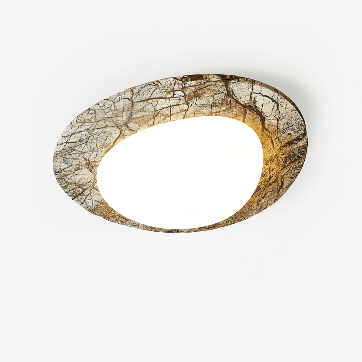 Ayla Marble Ceiling Light – Organic Modern Flush Mount for Living Spaces