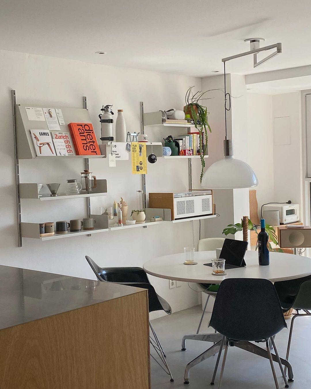 Piper Bliss Adjustable Pendant Light in Chrome and White