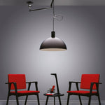 Piper Bliss Adjustable Pendant Light in Chrome and White