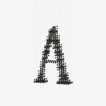 Charcoal Sculptural LED Chandelier – Modern Linear Pendant for Living and Dining Spaces