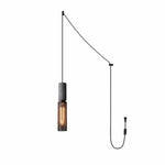Cement Mesh Pendant Light – Plug-In, Perforated Iron Shade